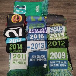 2009-2024 Seattle Sounders Scarf Set.... Yes It's Available 