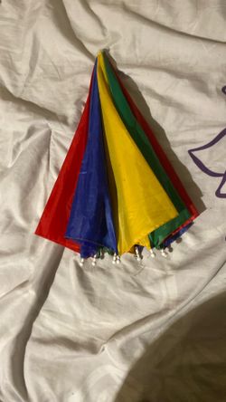 Rainbow 90S Umbrella Hat