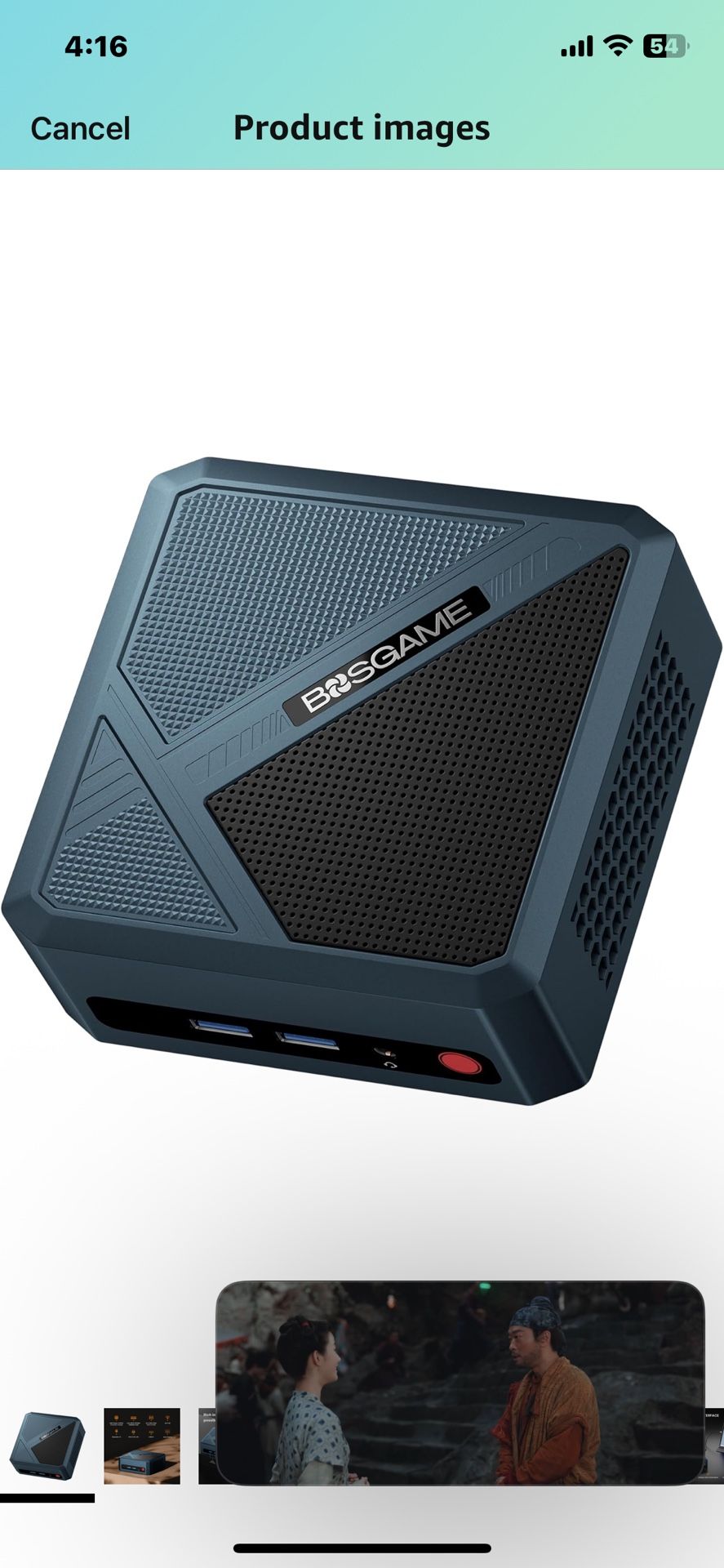 P5 Gaming Mini PC, Ryzen 5 6600H, Mini Computers, 6C/12T & 24GB RAM, 512GB NVMe SSD, Desktop Mini Computers, Wi-Fi6E, BT5.2, 4K Quad Display, USB4x2 8