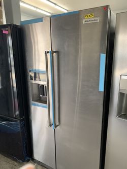 Kitchen aid side by side in stainless steel counter depth