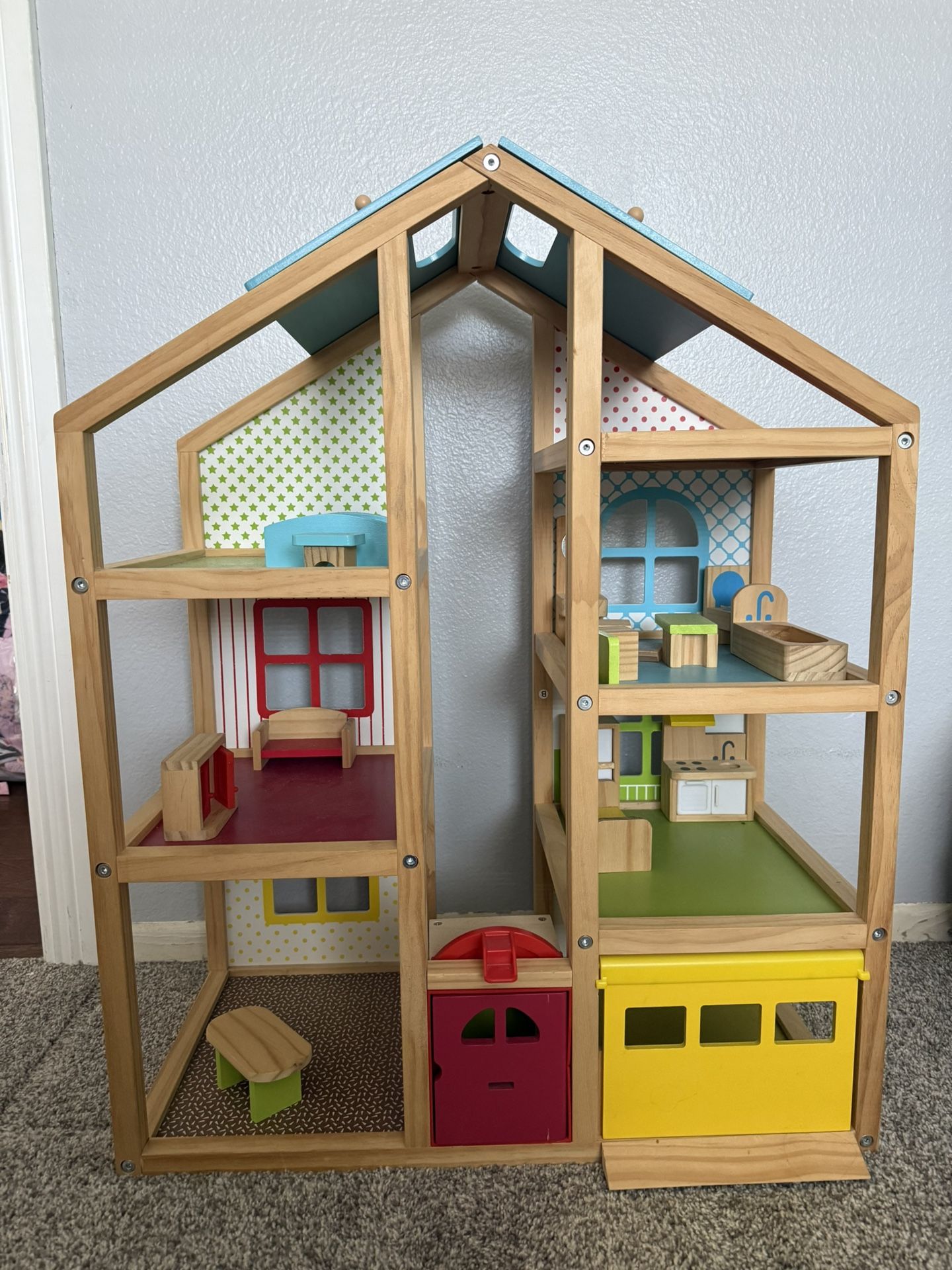 Melissa & Doug Wooden Doll House