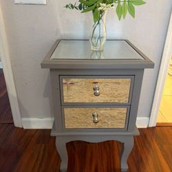 Mirrored Nightstand 
