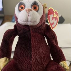 TY Bean Baby Zodiac Monkey