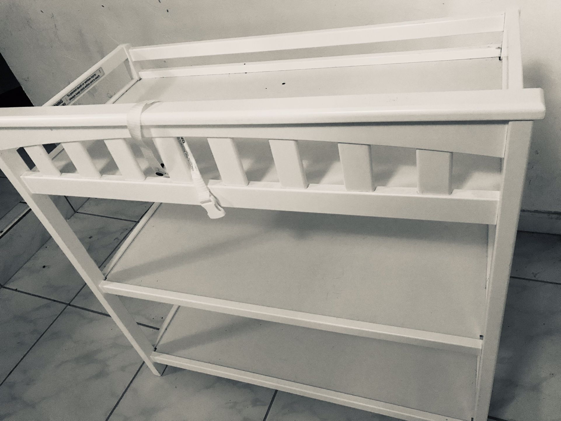 White Ikea Baby/Toddler Changing Table