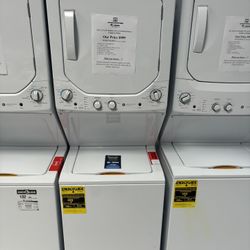 GE 2.3 Cu Ft Washer 4.4 Cu Ft Electric Dryer