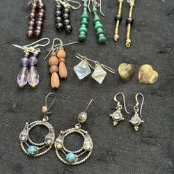 Lot Vintage silver earrings