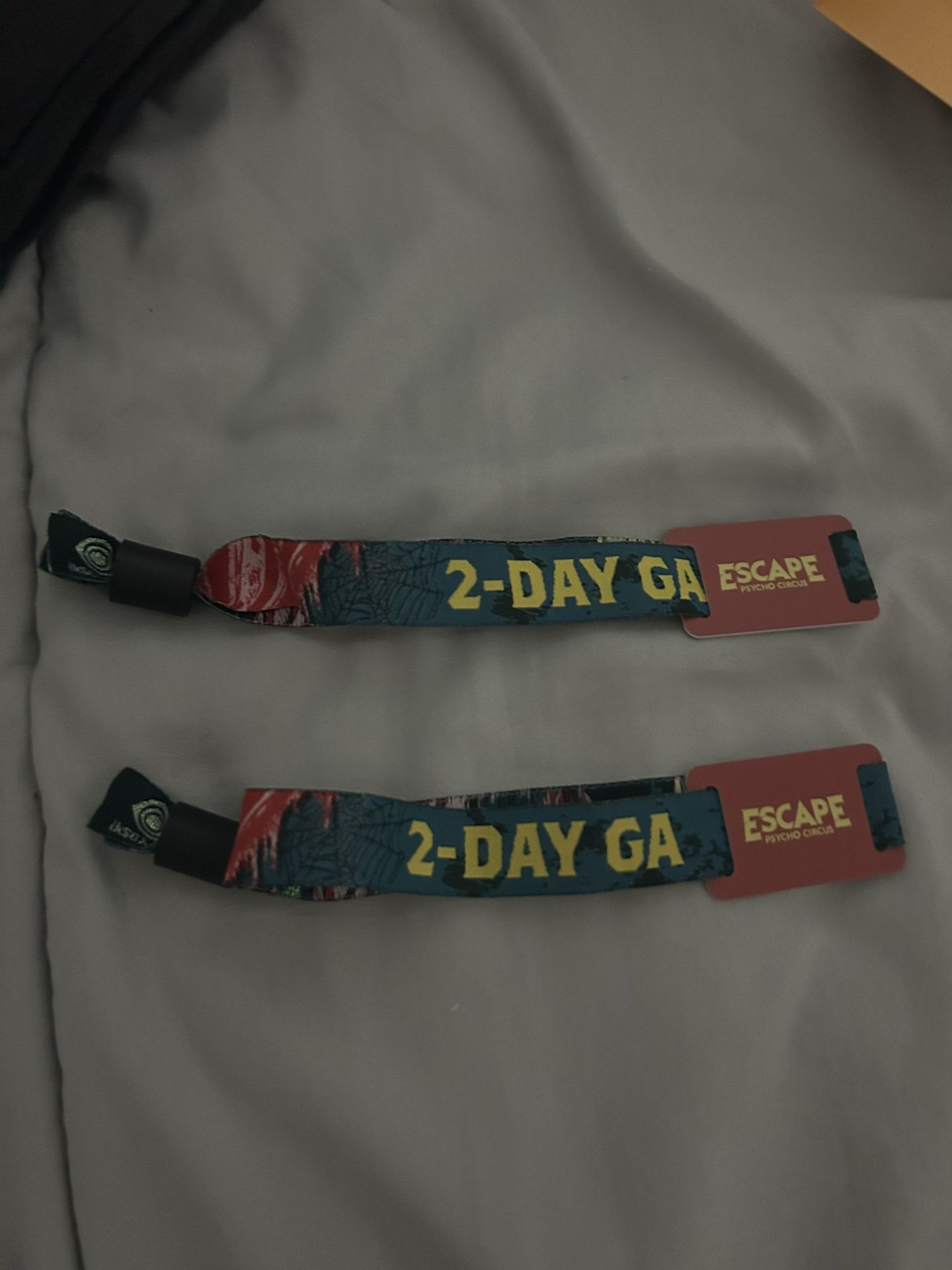 2-Day GA Escape Wristbands