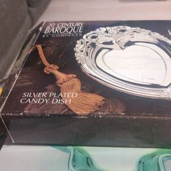 Silver Plated Candy Dish Vintage 1997