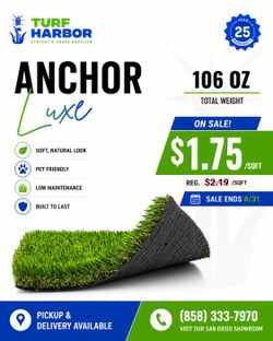 🚨New Artificial Turf 106oz on sale $1.75/sqf | Zacate | 🚨