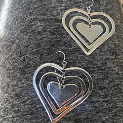 Sterling silver heart Earrings