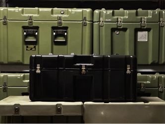 MILITARY PELICAN HARDIGG STORAGE CASE BLK