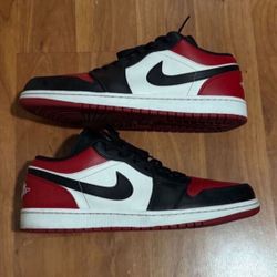 Jordan 1 Low Bred Toe Size 13