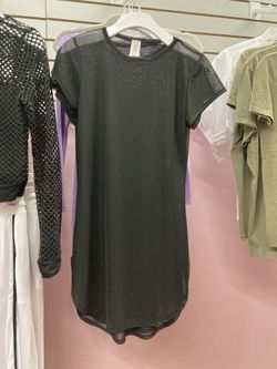 Mesh Cover Up Black Dress