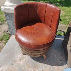 Authentic Rustic Barrel Chair