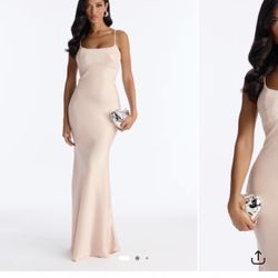 Long Gown Satin Dress