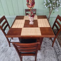 High Table With 4 Chairs 