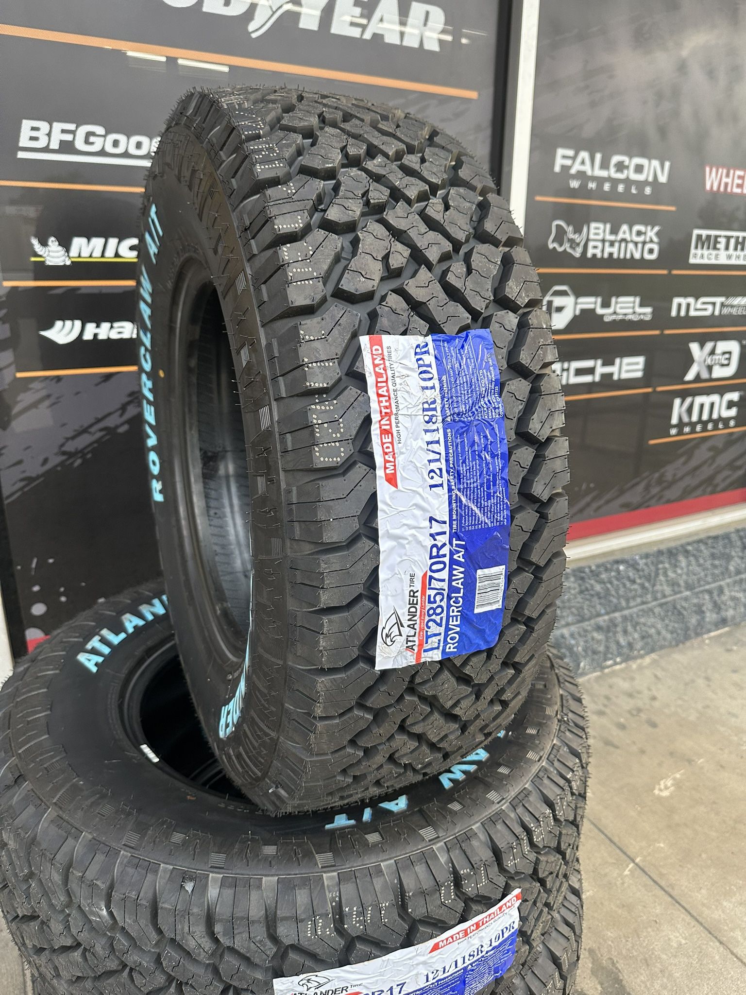 285/70/17 New Set Of AT Tires Installed