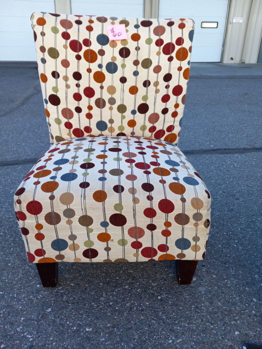 $60 Polka Dot White Chair$25 For Red Chair