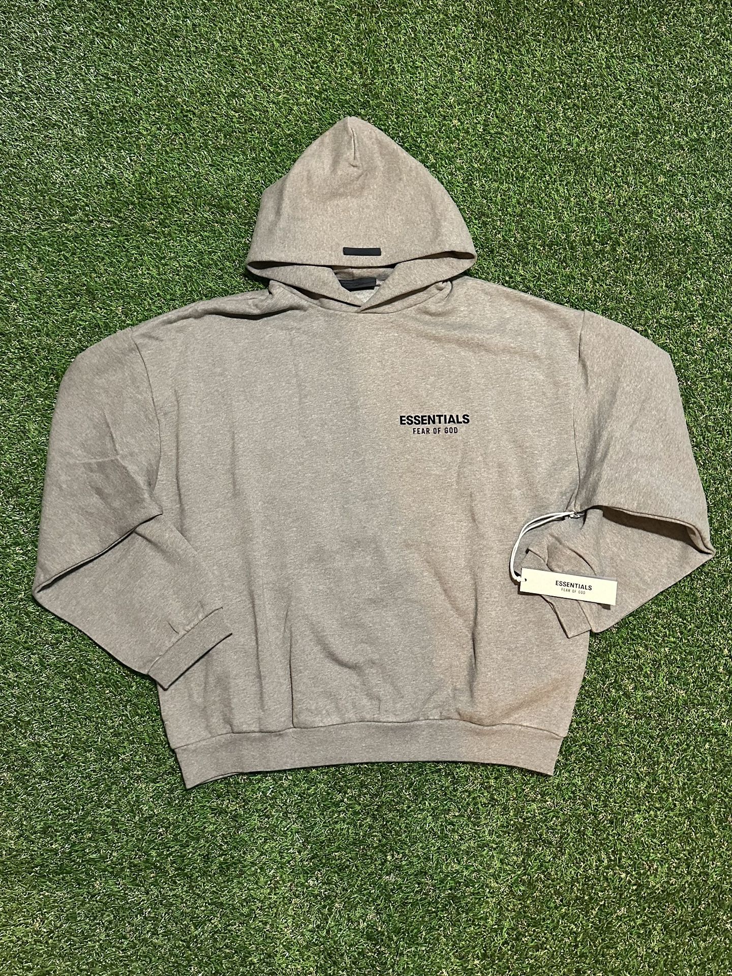 BRAND NEW - ESSENTIALS HOODIE - MEDIUM - HEATHER GRAY - "BEST OFFER"
