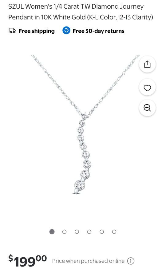 10k White Gold 1/4ct Diamond