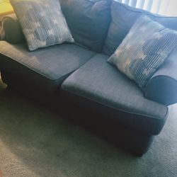 2 Sofa Couches (Gray Fabric)