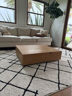 White oak coffee table