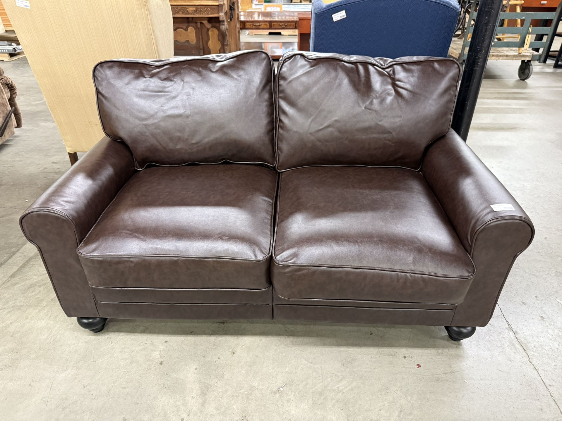 Brown Loveseat