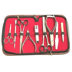 9pcs Premium Unisex Beauty Implements Kit Set Variety Pack NEW