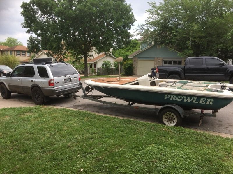 16ft prowler boat and trailer lake ready
