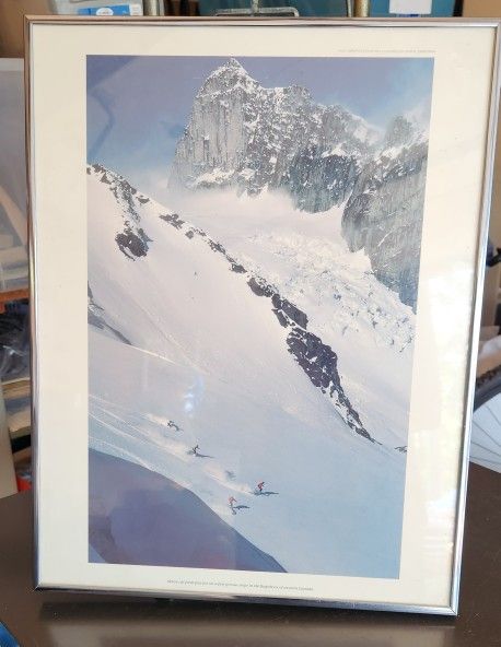 Picture of Skiers on the Slopes of Bugaboos In Western Canada