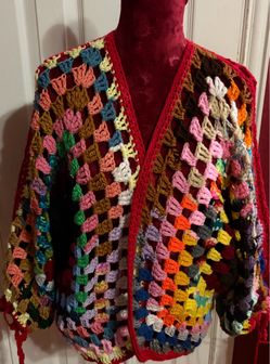 Handmade Granny Square Stitch Cardigan