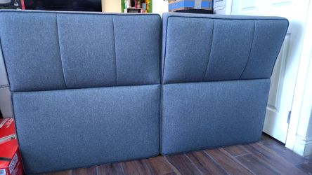 Modular Sectional Sofa Cushion Panels Blue