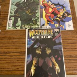 Three New Comic Books In Plastic Sleeves 