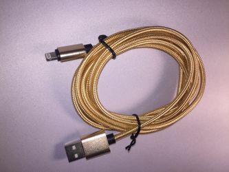 Gold iPhone chargers brand new