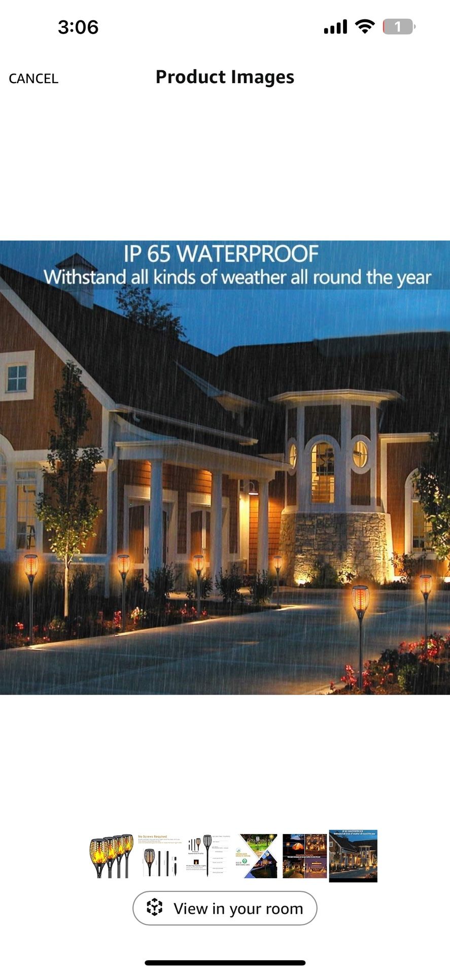 Upgraded Larger Solar Torch Lights, Waterproof Outdoor Dancing Flames Light, Flickering Flames Garden Lights, Landscape Decoration Pathway Patio Light
