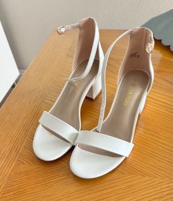 Women’s white heels