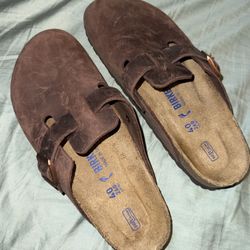 Leather Boston Clog Birks