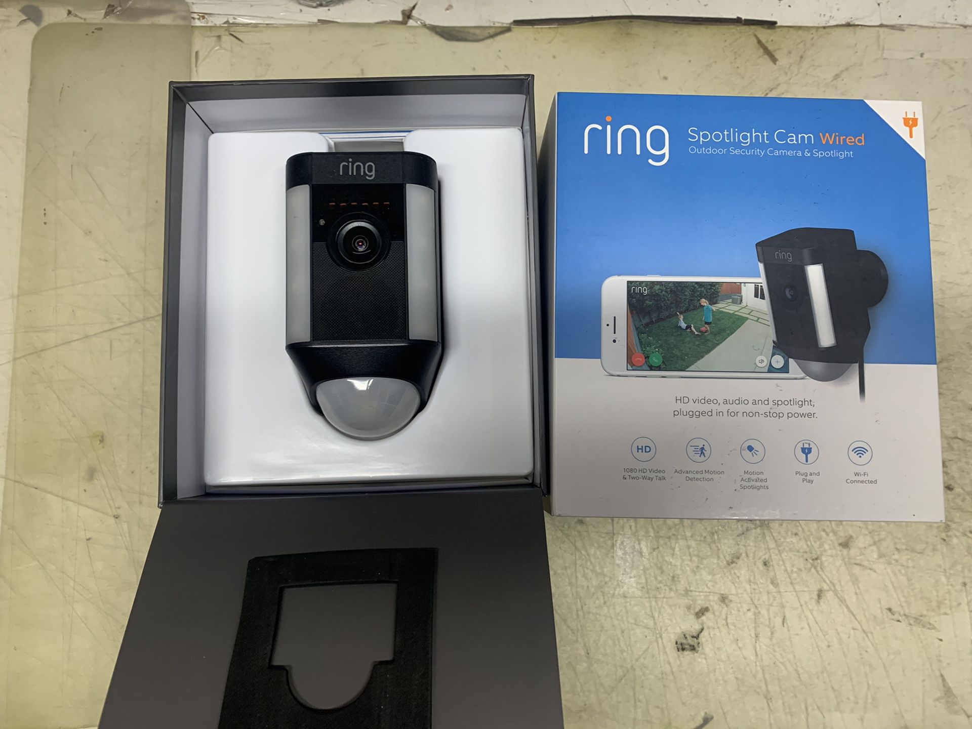 Ring spot wired cctv camera