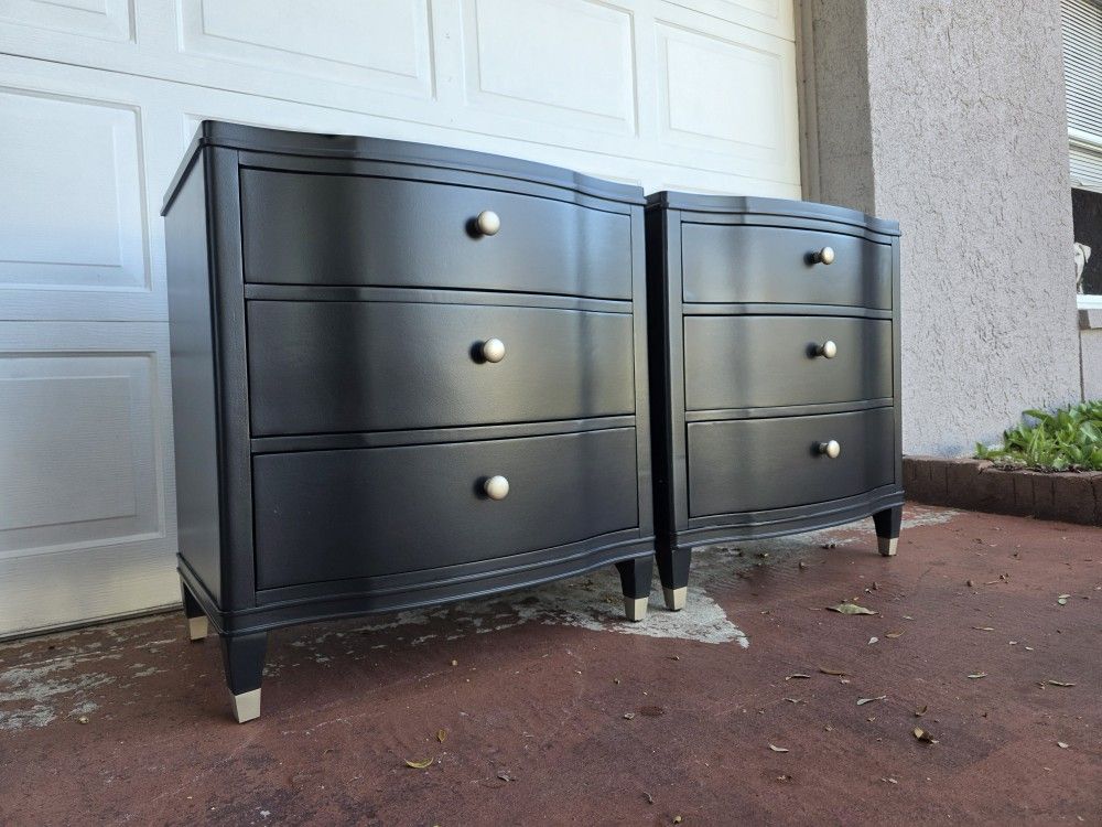 Set Of 2 Nightstands Freshly Refinished