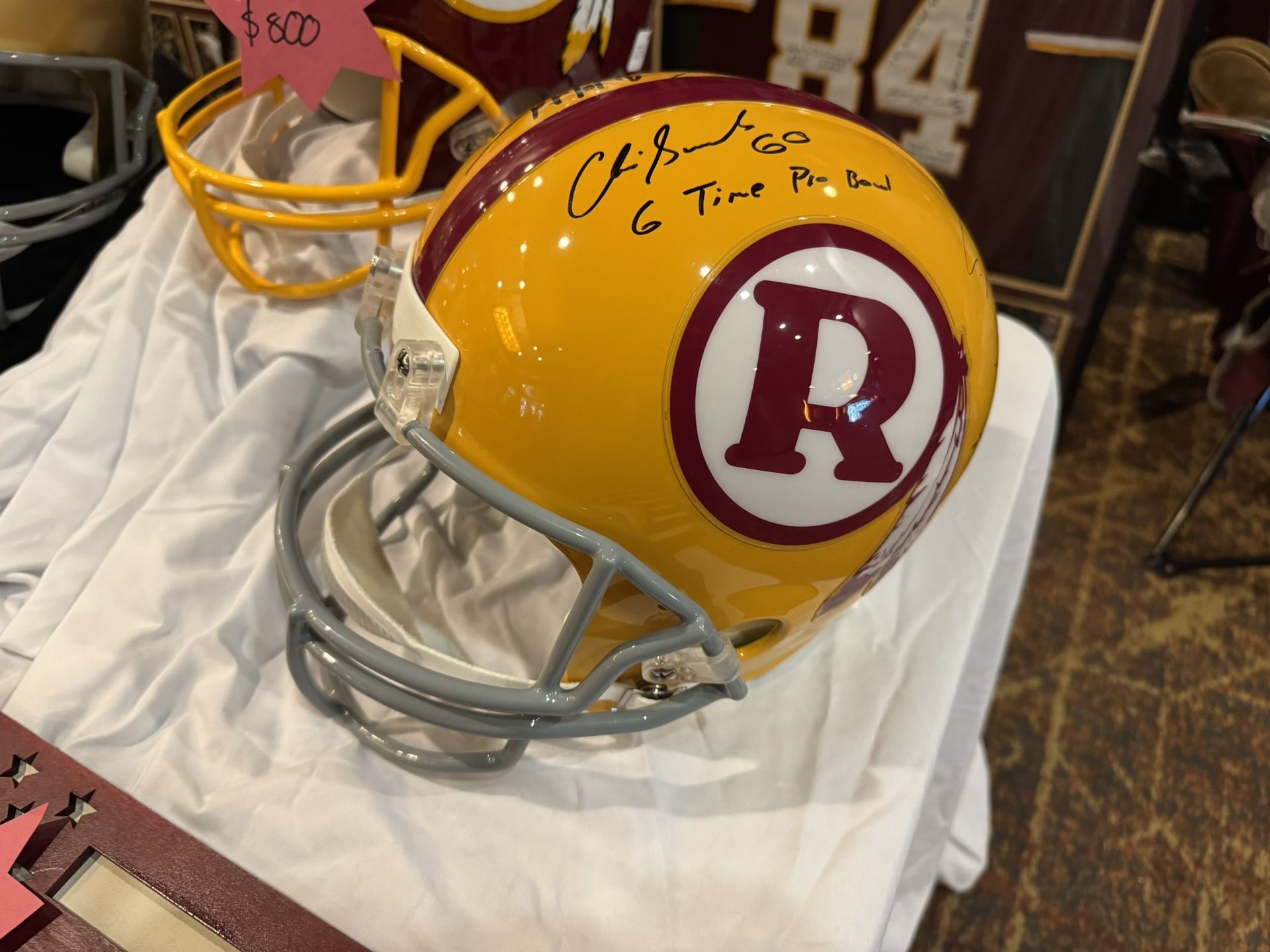 autographed redskins football helmets 2006 Team Washington Proline Helmet Evgeny Kuznetsov Washington Capitals Autographed