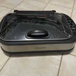PowerXL Smokeless Grill with Tempered Glass Lid