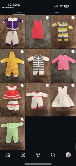 Crochet baby clothes