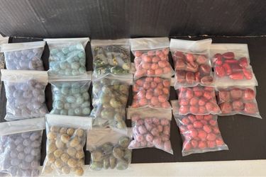 Colorful Stone Beads, Multiple Colors Blue Purple Pink Red Green, Cuentas Piedra Colores turquoise-style webbed DIY