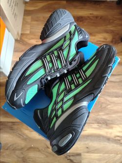 Adidas Adistar XLG 2.0 Black Green Running Shoe Y2K Retro Men's 9.5 New