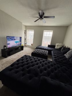 Black sectional sofa