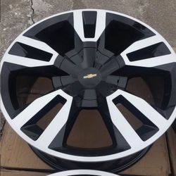 22” CHEVY SUBURBAN TAHOE SILVERADO AVALANCHE GMC YUKON SIERRA DENALI WHEELS NEW SET WE FINANCE RIMS 