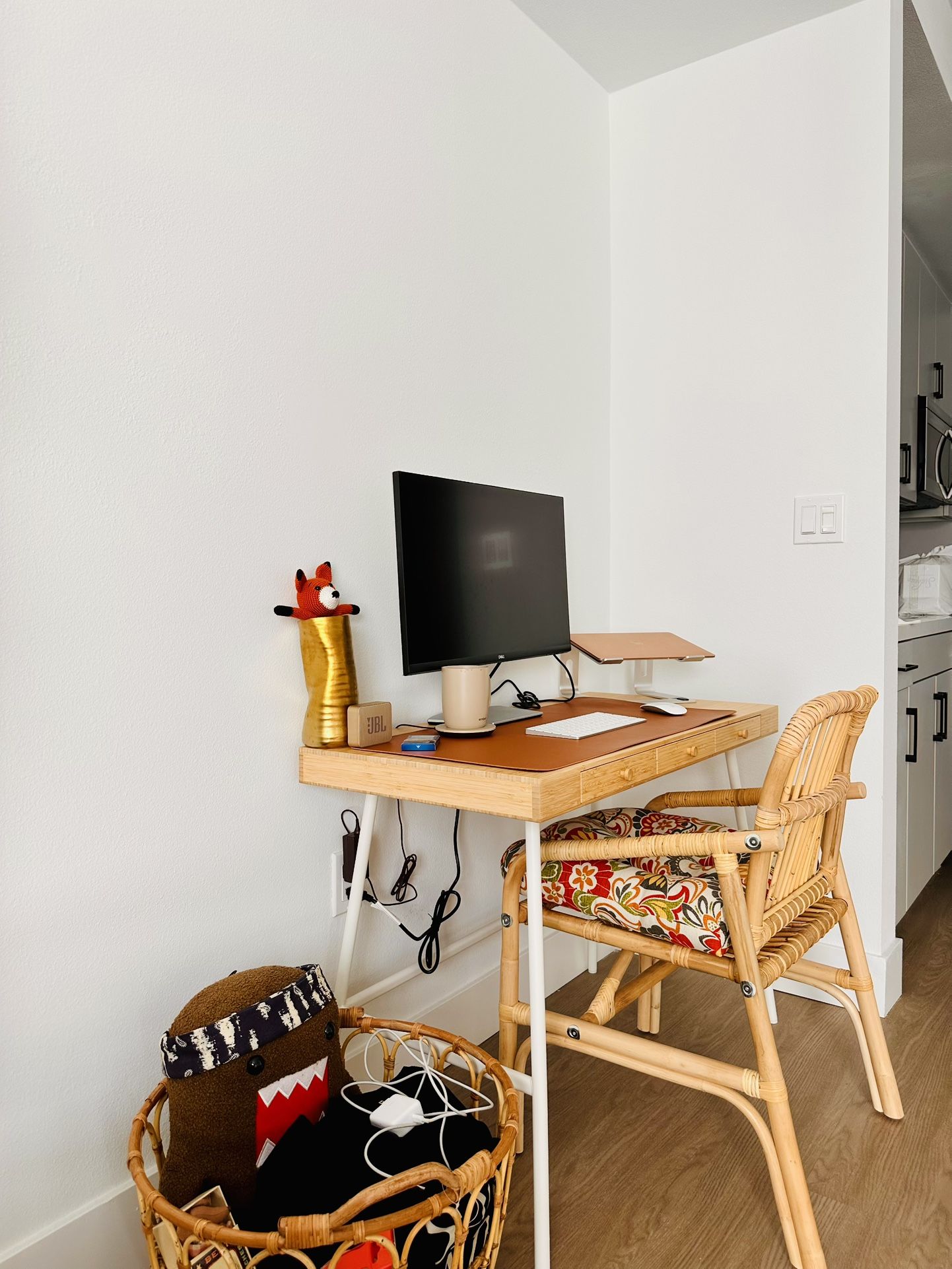 IKEA Lillasen bamboo desk, Excellent condition