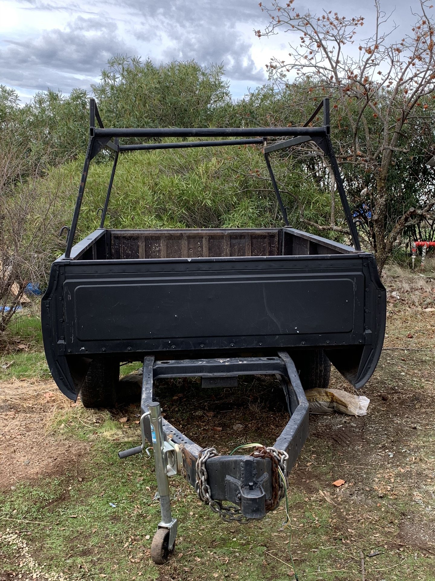 GMC truck bed trailer w/ lumber rack for Sale in Jackson, CA OfferUp