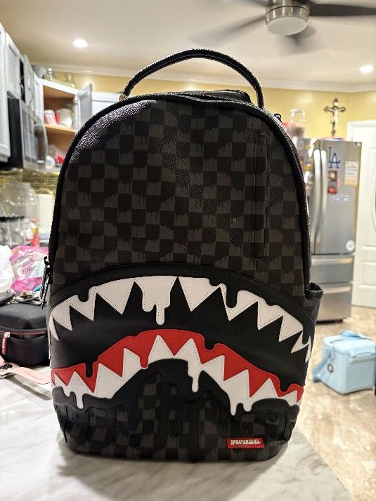 NWT Sprayground Shark Central Double Trouble Backpack