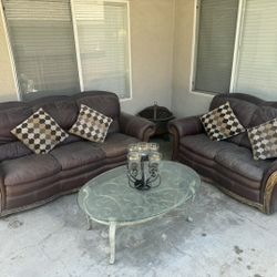 Sofa & Loveseat( Pillows NOT Incl)